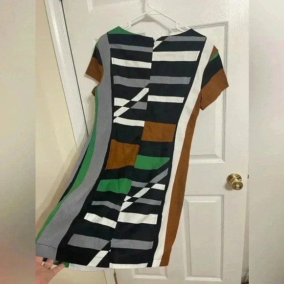 Derek Lam for Design Nation Dress Geometric Sheath Short Sleeve Size 12 - Picture 8 of 11